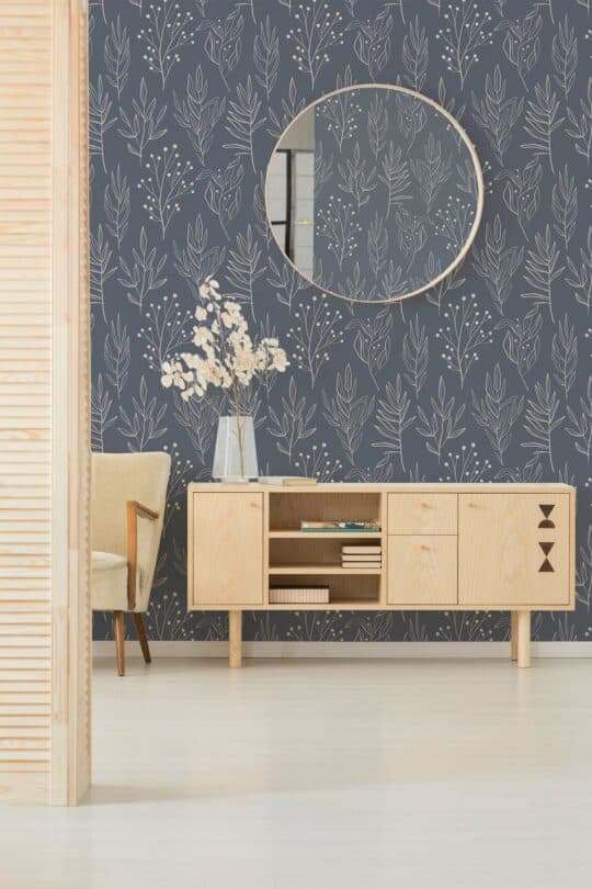 blue bedroom peel and stick removable wallpaper