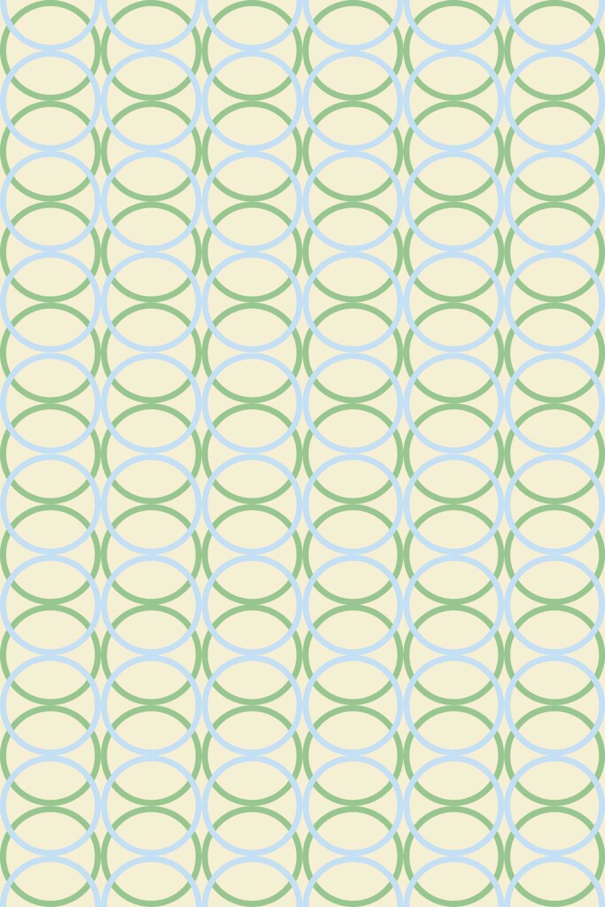 Fancy Walls peel and stick wallpaper in retro blue