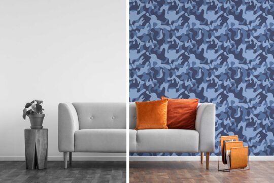 blue removable wallpaper