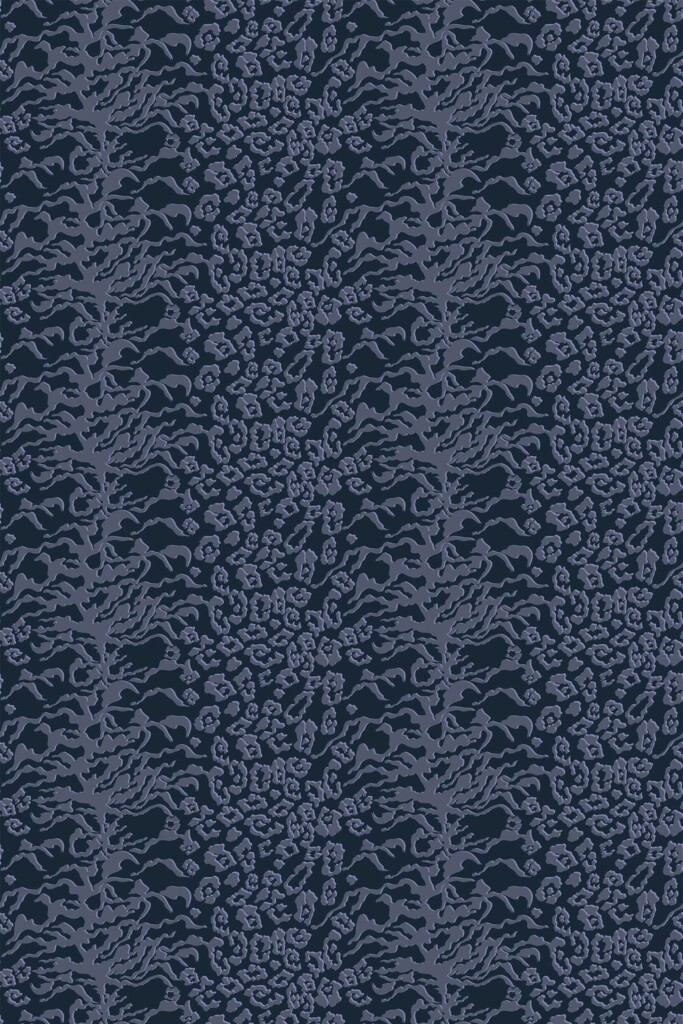 Fancy Walls charcoal gothic self-adhesive wallpaper with animal print