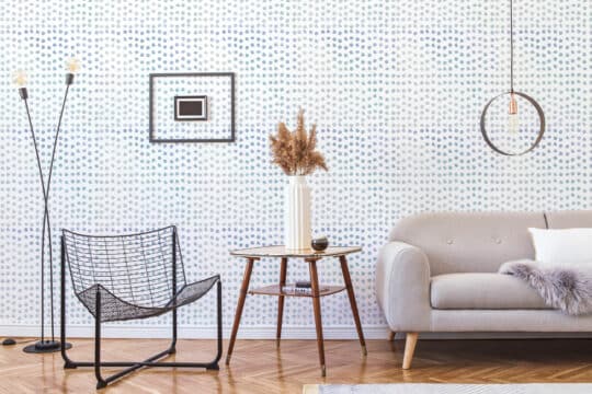 watercolor polka dot removable wallpaper
