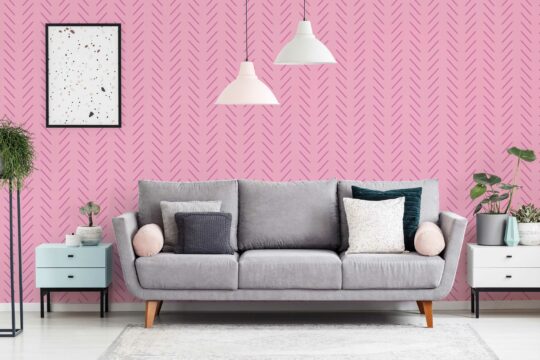 Unpasted wallpaper with a hint of Barbie movie magic