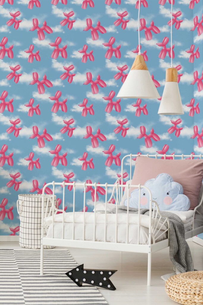 Self-adhesive wallpaper with lilac flowers by Fancy Walls in deco style
