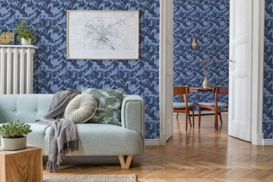 blue accent wall peel and stick removable wallpaper