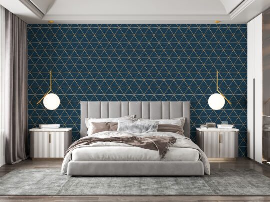 luxury geometric non-pasted wallpaper