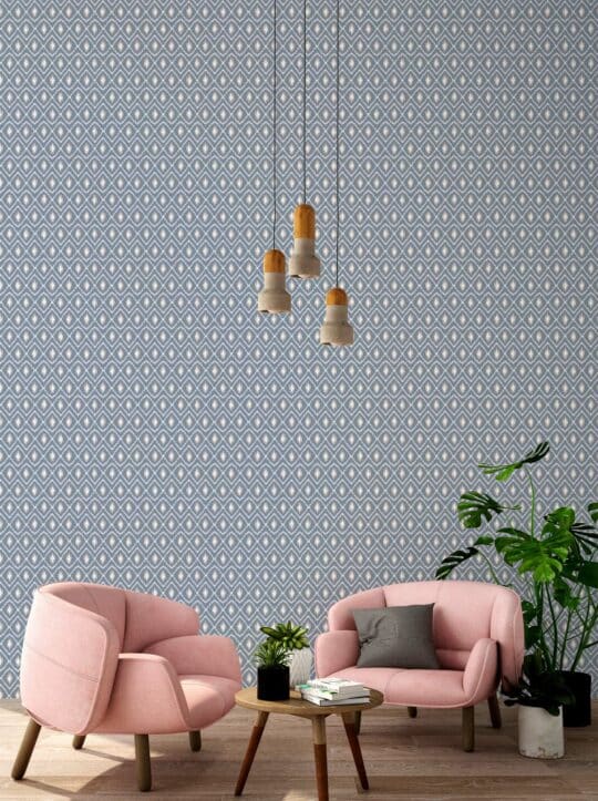 abstract ikat non-pasted wallpaper