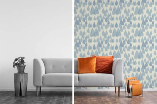 raindrop ikat non-pasted wallpaper