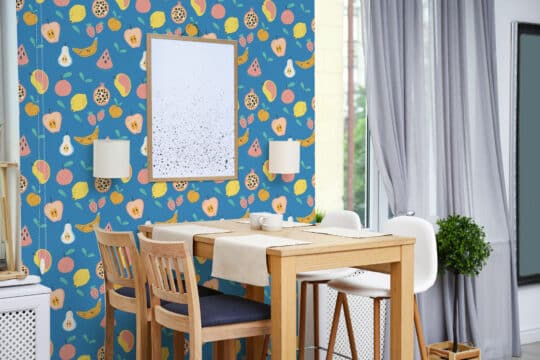 illustrated removable wallpaper