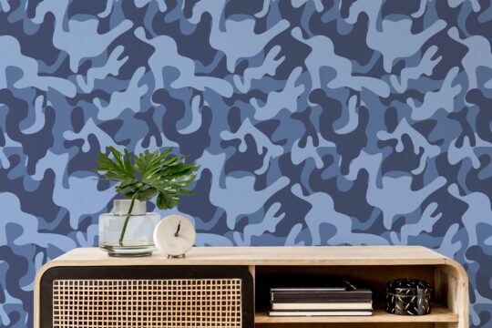 camouflage peel and stick wallpaper