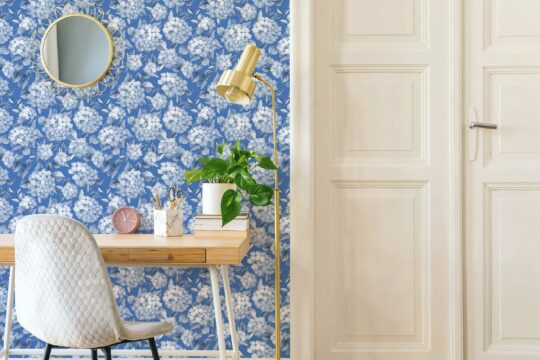 blue living room peel and stick removable wallpaper