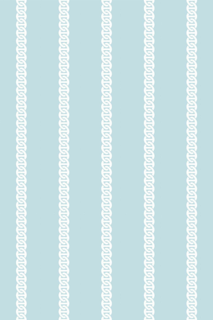 Pattern repeat of Blue striped removable wallpaper design