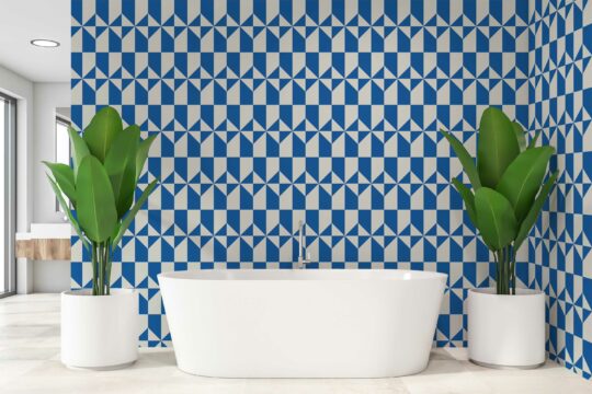 Azure Angles traditional wallpaper by Fancy Walls
