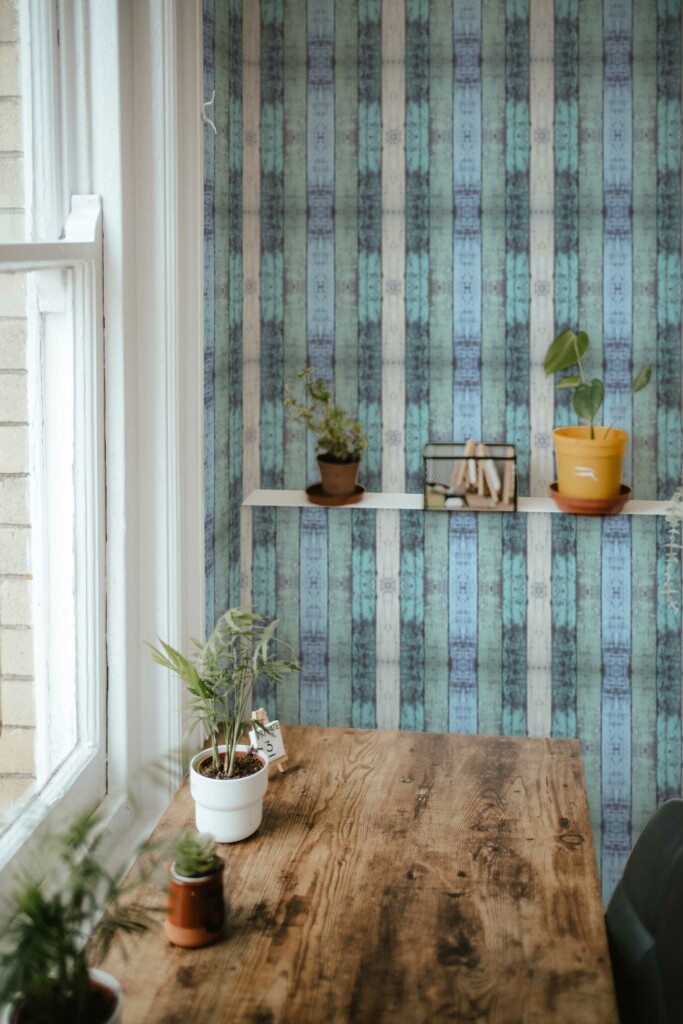 Nautical Timber Touch self-adhesive wallpaper by Fancy Walls