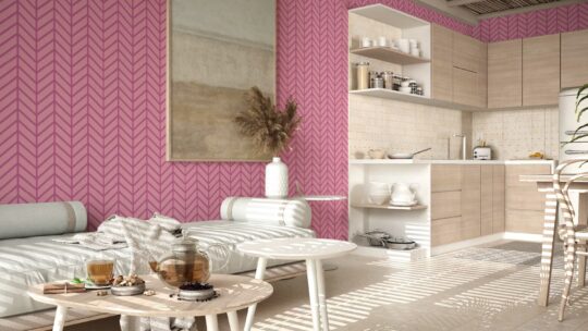 Barbie 2023 storyline on pink unpasted bedroom design