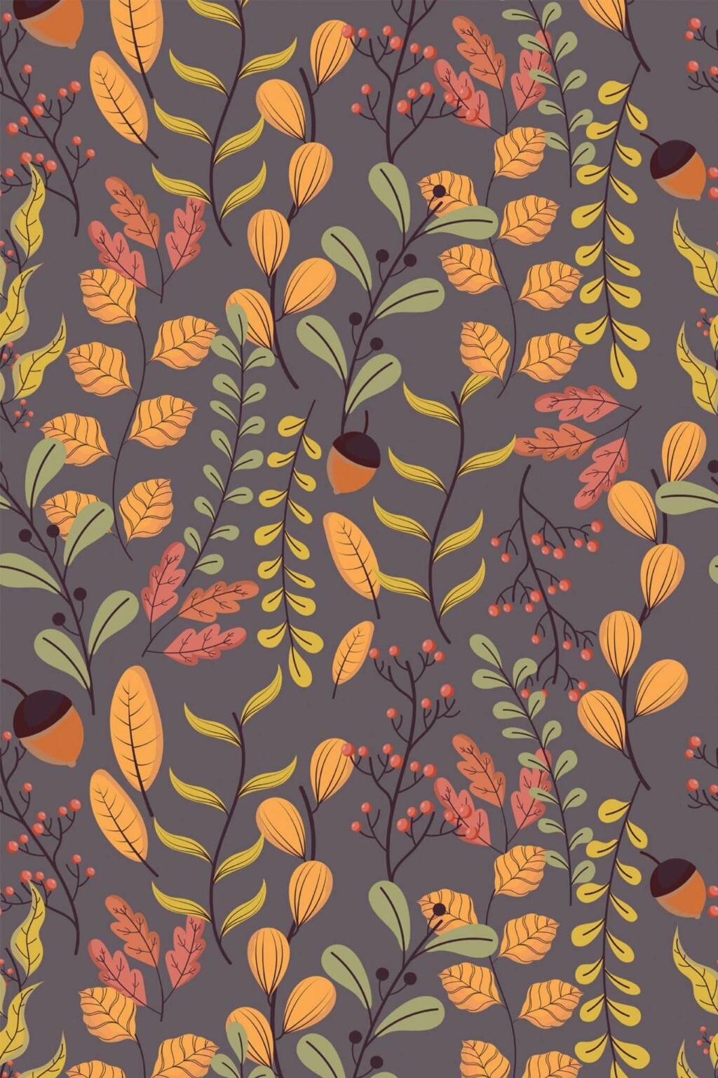 Boho fall Wallpaper - Peel and Stick or Non-Pasted