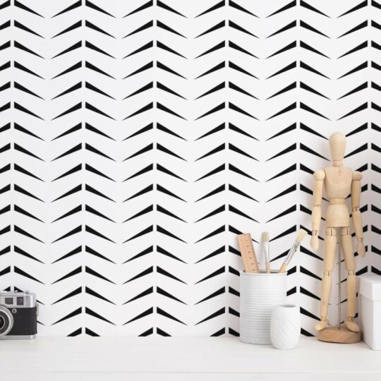 Herringbone wallpaper - Peel and Stick or Non-Pasted