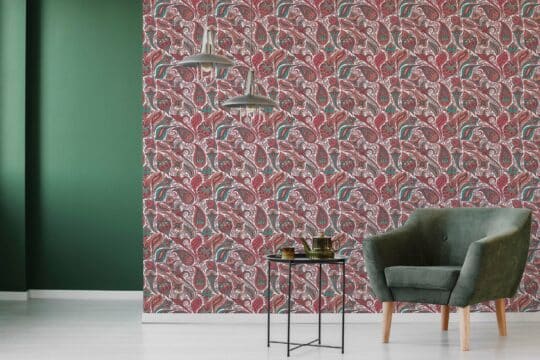 paisley peel and stick wallpaper