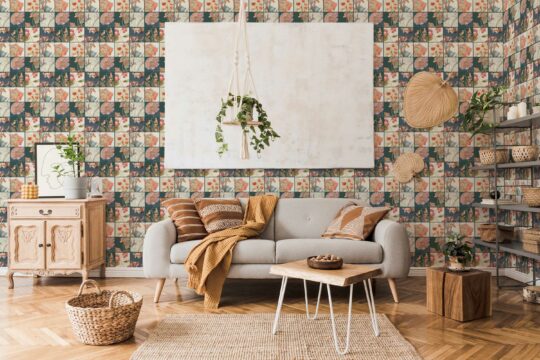 colorful stick and peel wallpaper