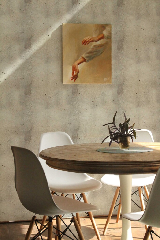 Removable Wallpaper for walls featuring Bright Concrete Gray by Fancy Walls.