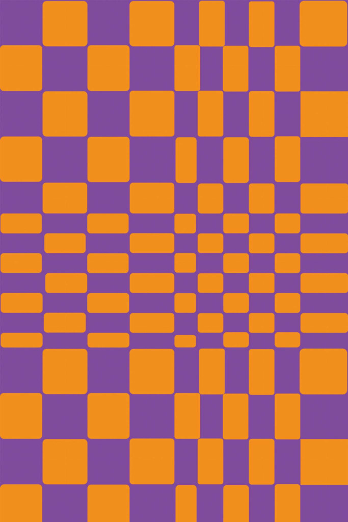 Pattern repeat of Bright illusion removable wallpaper design