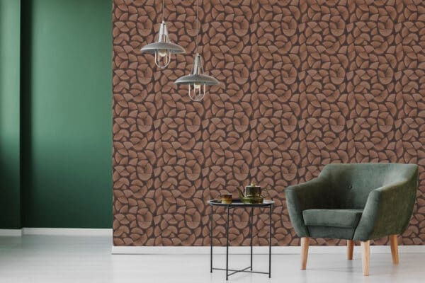 modern wood non-pasted wallpaper