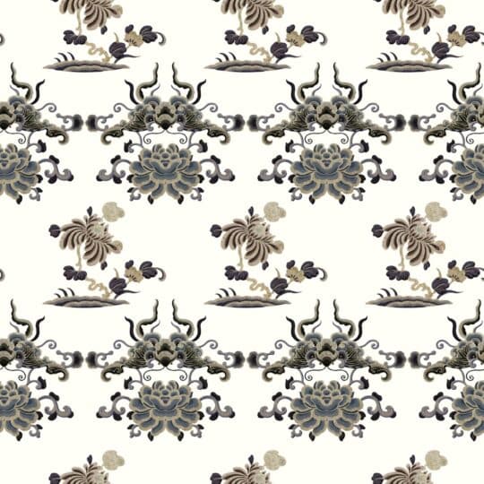 floral dragon peel and stick wallpaper
