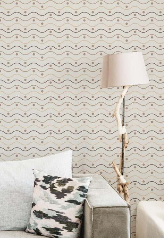 brown and beige stick and peel wallpaper