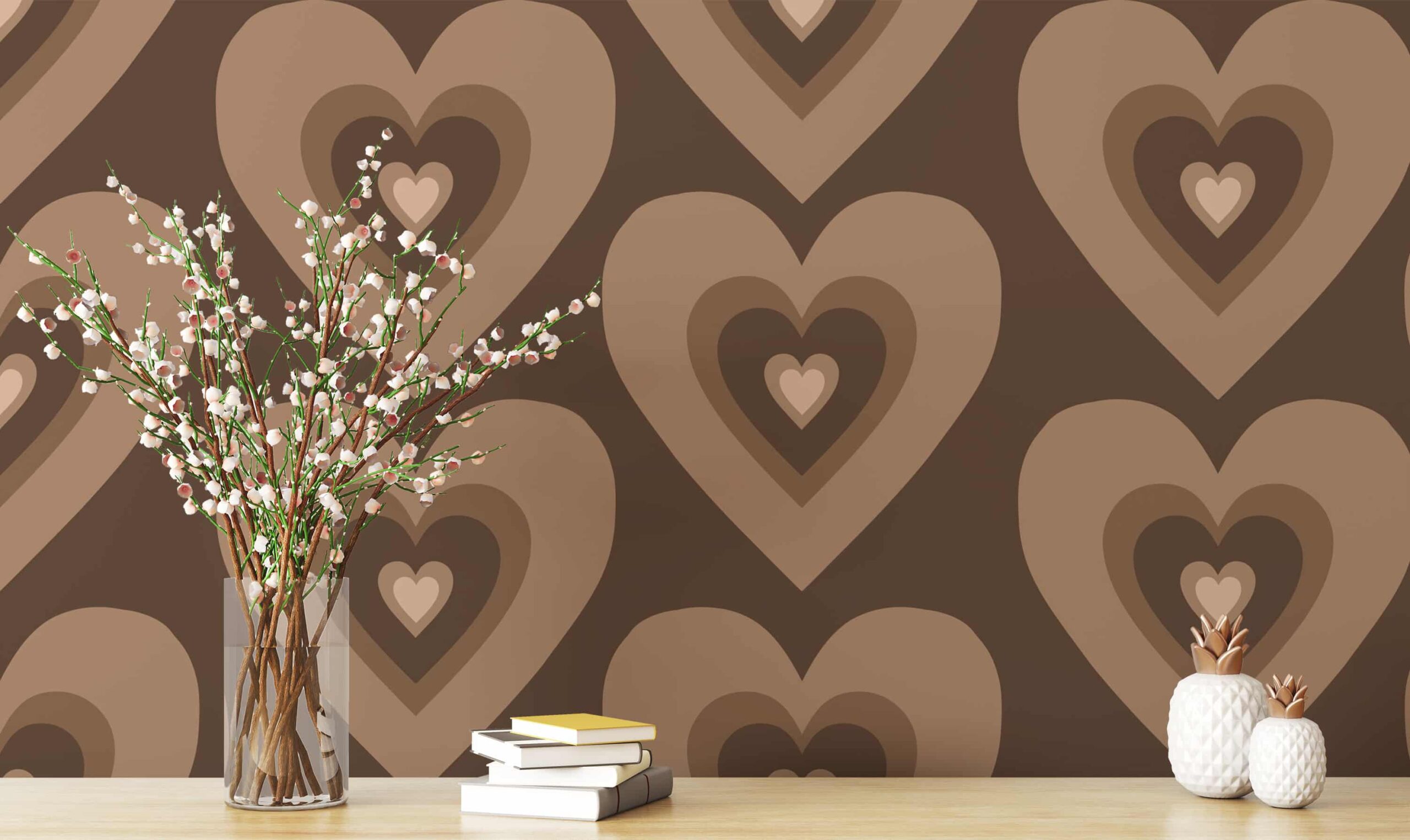 Share more than 52 brown heart wallpaper  incdgdbentre