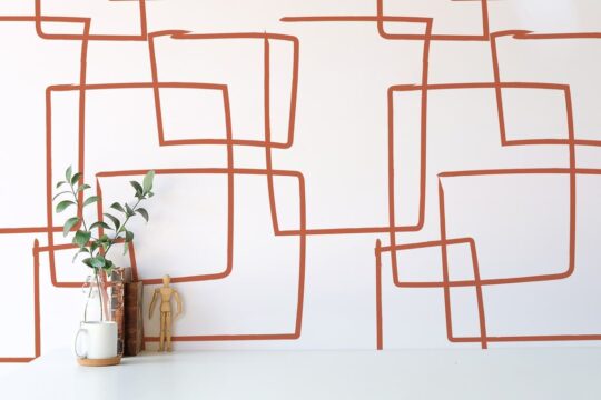 brown minimalist unpasted wallpaper
