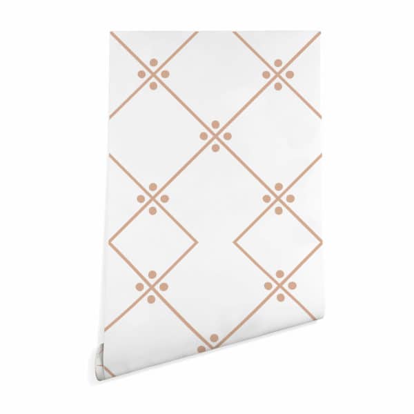 Brown aesthetic tile peel and stick removable wallpaper