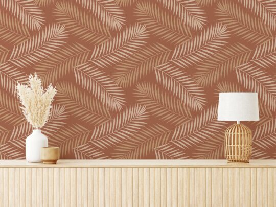leaf peel and stick wallpaper