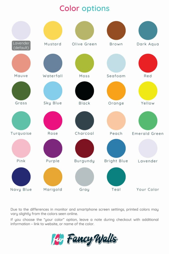 Custom color choices for Brush stroke polka dot wallpaper for walls