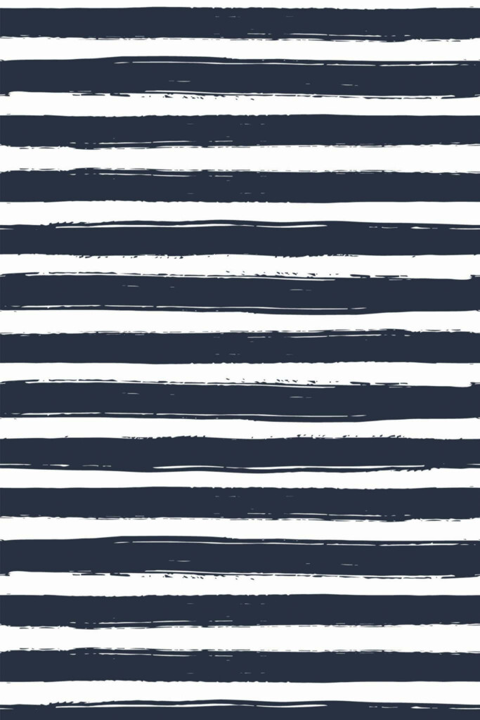 Pattern repeat of Brush stroke striped removable wallpaper design