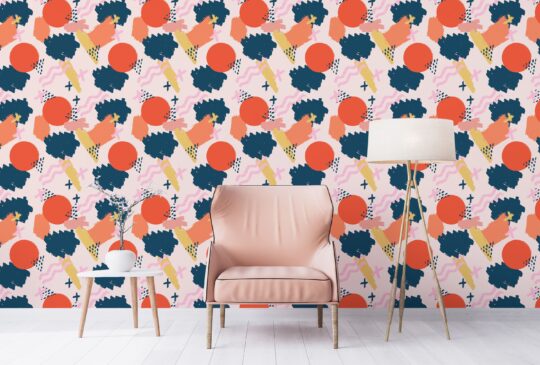 brushstroke removable wallpaper