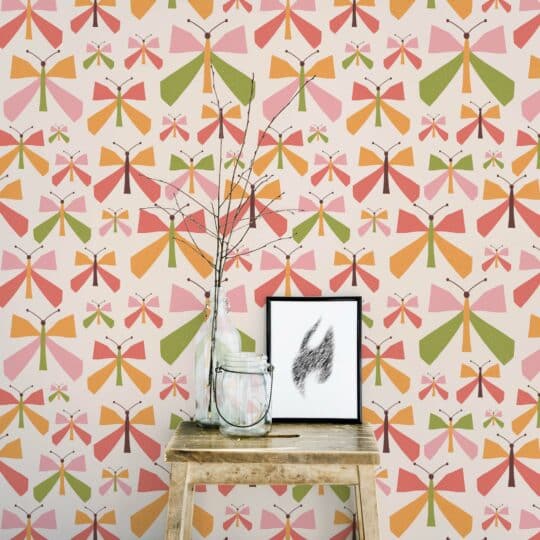 butterfly peel and stick wallpaper