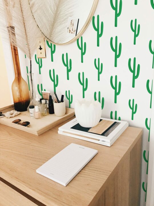 Saguaro cactus temporary wallpaper