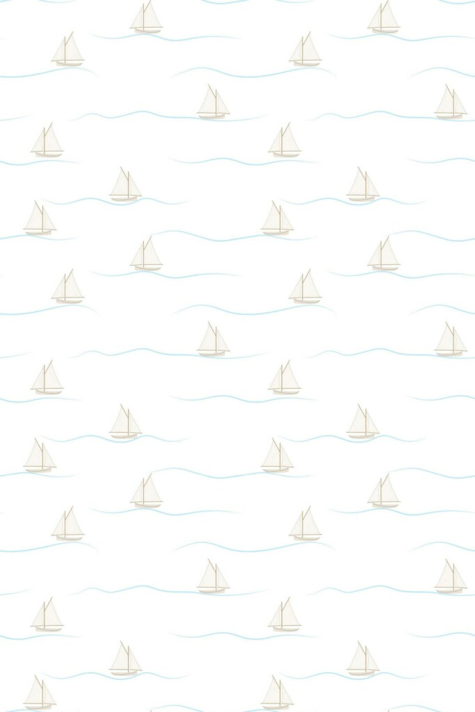 Fancy Walls Calming Ship self-adhesive wallpaper