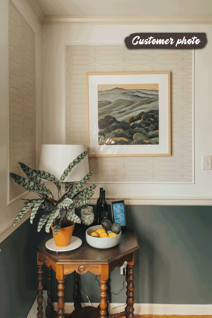 elegant beige geometric seamless peel and stick wallpaper for walls