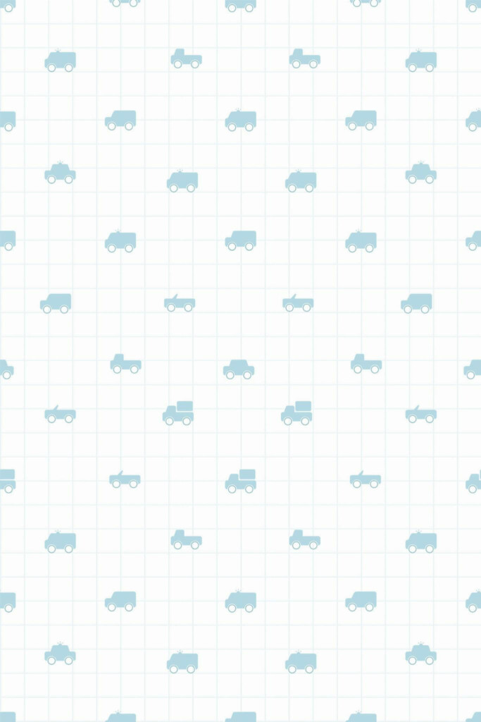 Pattern repeat of Car notebook removable wallpaper design