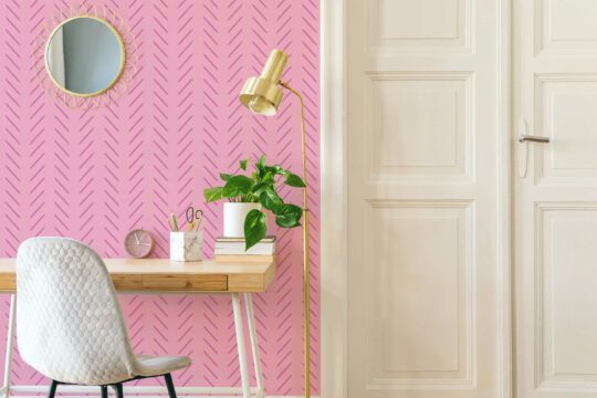 Traditional wallpaper embracing Barbie 2023 style