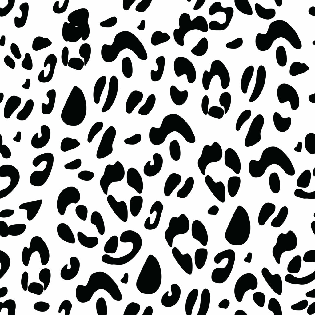 Black and white cheetah print wallpaper - Peel and Stick or Non-Pasted