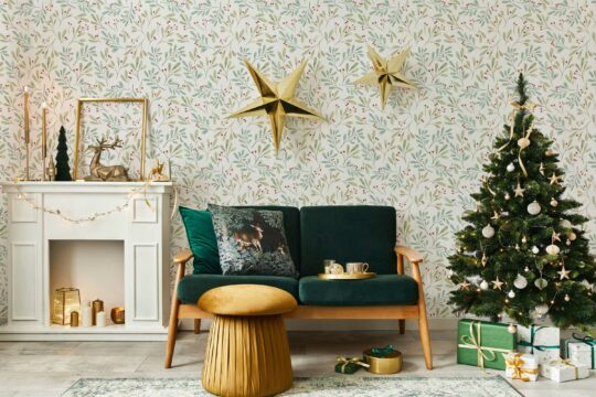 christmas unpasted wallpaper peel and stick