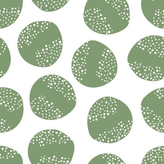 Scandinavian green circle pattern removable wallpaper