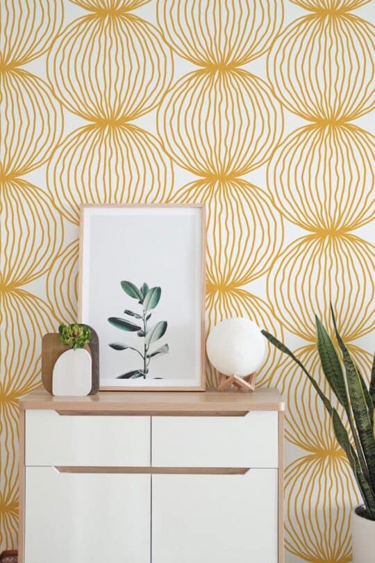 Retro abstract removable wallpaper