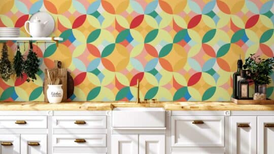 colorful kitchen peel and stick removable wallpaper