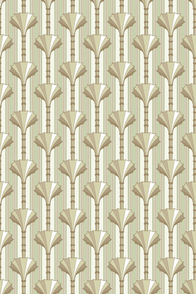 Fancy Walls stylish Beige Geometric traditional wallpaper for Living room walls.