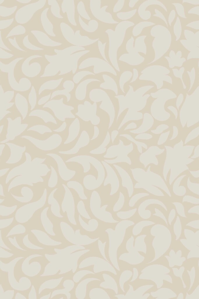 Subtle botanical wallpaper for walls by Fancy Walls