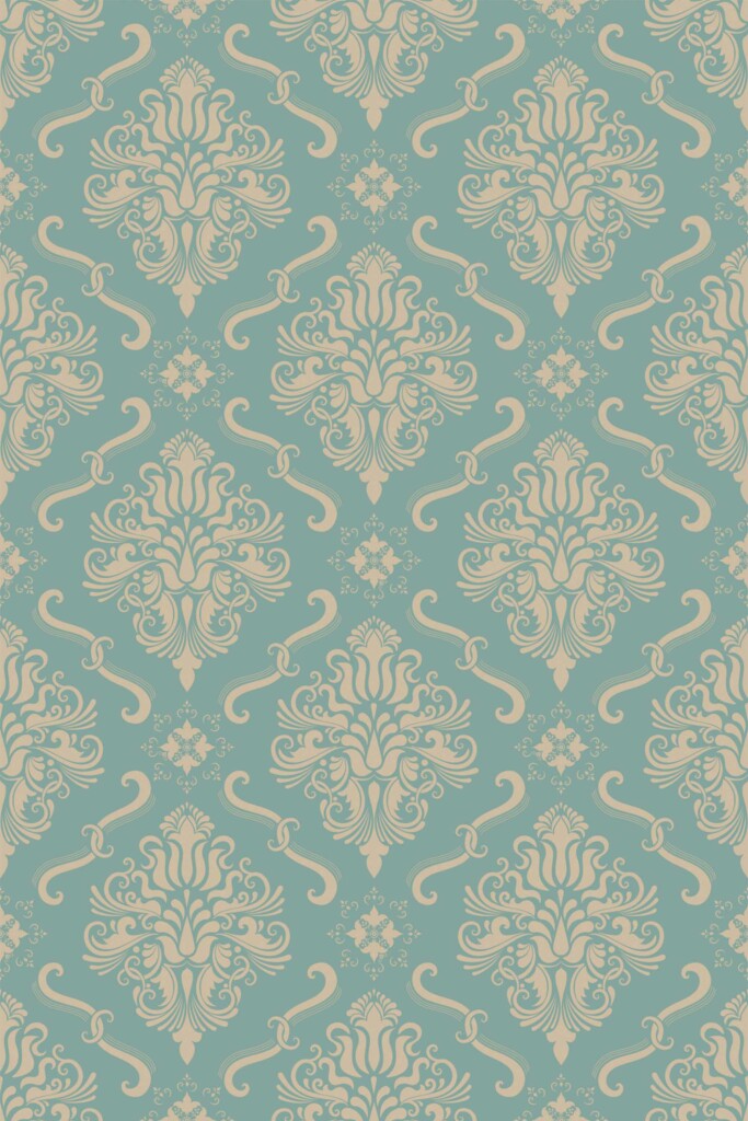 Fancy Walls Classy Damask self-adhesive wallpaper