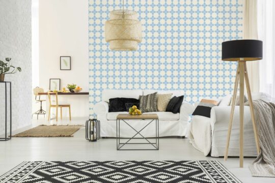 Oceanic Tile Floral Fusion wallpaper for walls by Fancy Walls