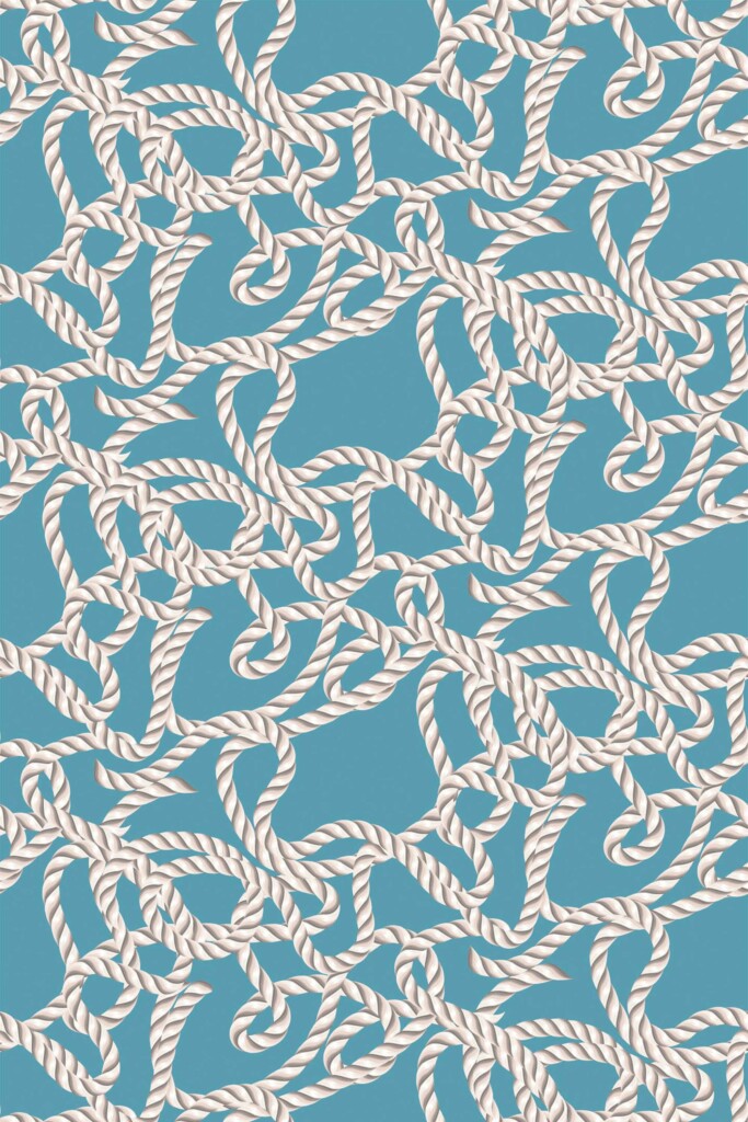 Fancy Walls Coastal Seamless Rope peel and stick wallpaper